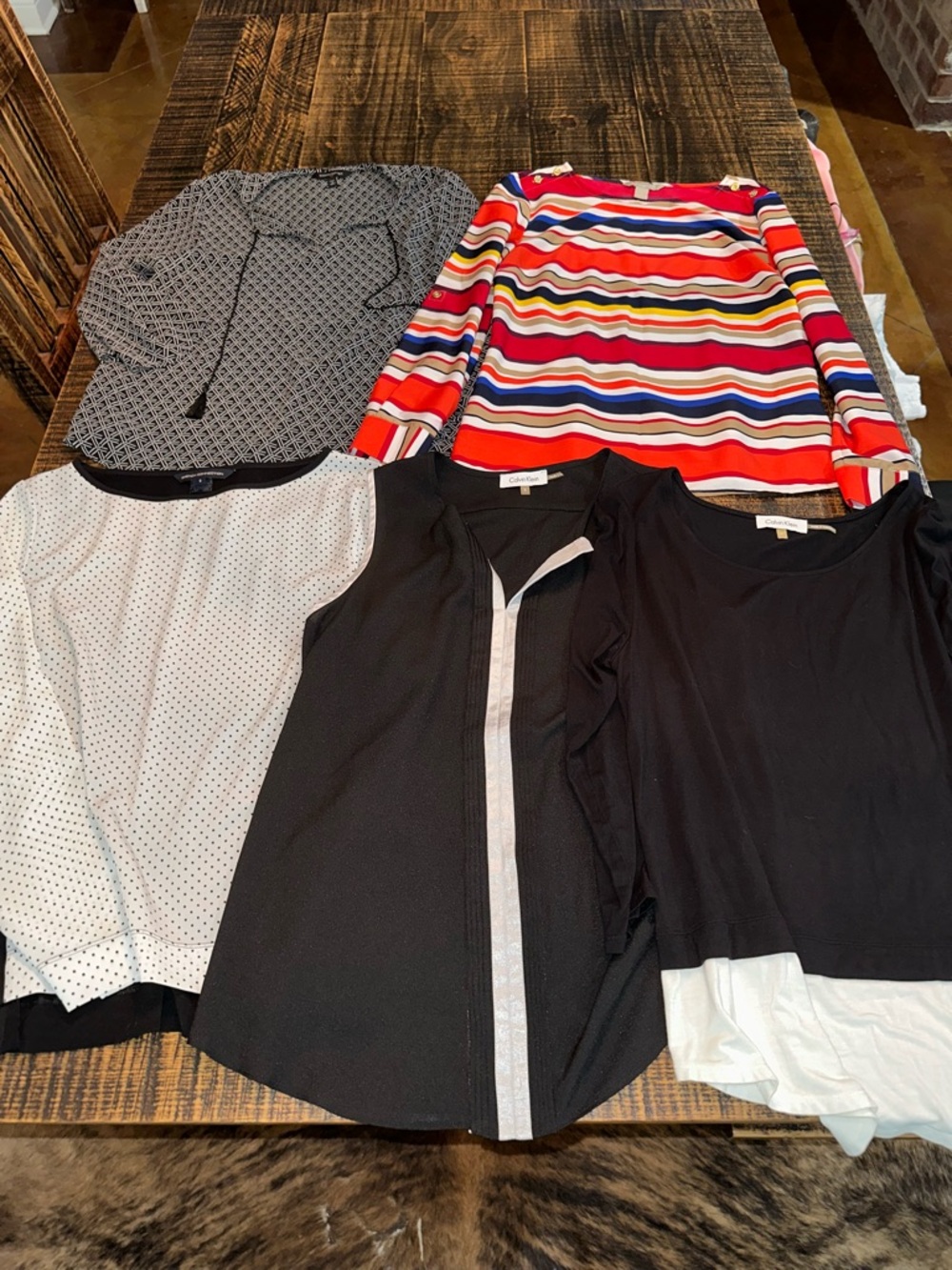 Banana Republic, Calvin Klein lot of 5 tops